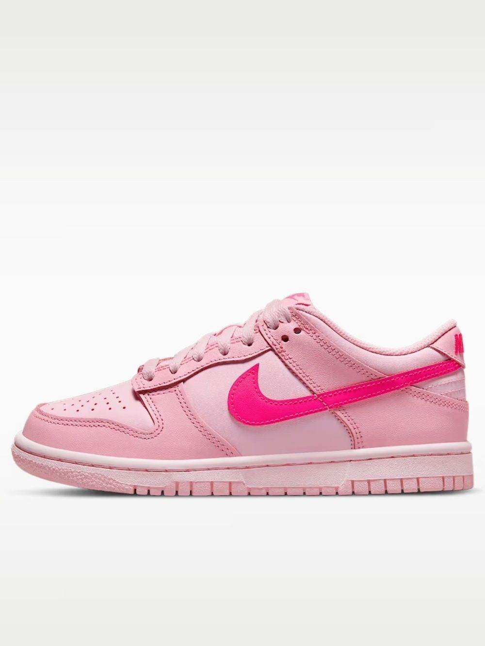 Nike Dunk Low Big Kids' Triple Pink Sneakers Shoes